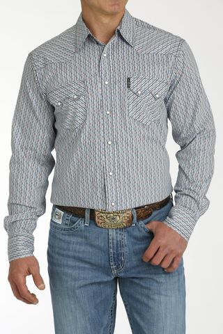 Men's Modern Fit L/S Western Shirt - MTW1301075