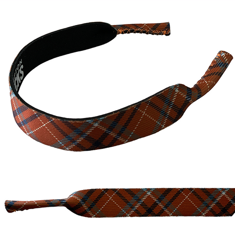 Rust Plaid Sunglasses Strap - RUSTPLAID