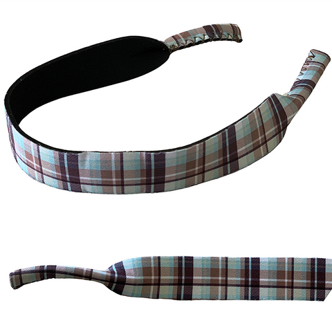 Choc Plaid Sunglasses Strap - CHOCPLAID