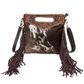 Women's Cali Cowhide Fringe Sling Bag - AB04BRNF