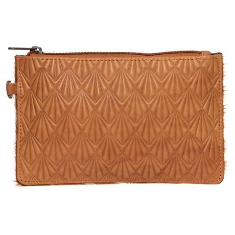 Women's Toronto Embossed Clutch - 69992EMTAN