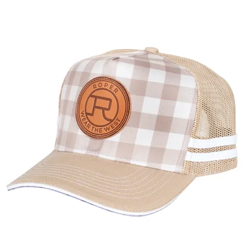 Women's Mini Plaid Trucker Cap - RC2401