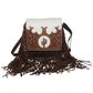 Women's Cactus Tooled Handbag W/ Fringe - AB79BRN