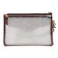 Women's Clear Plastic Tooled Clutch - PTC41BRN