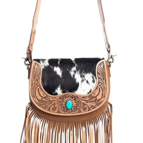 Women's Tamaya Trail Hand Tooled Bag - S-10732