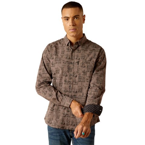 Men's Mateo Modern Fit L/S Western Shirt - 10048632