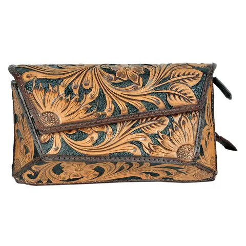 Women's Tooled Handbag - ADBGA563