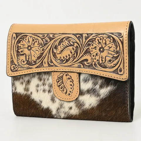 Women's Tooled Cowhide Wallet - ADBGZ842A