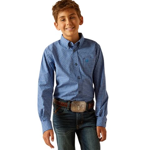 Boy's Pro Perrin L/S Western Shirt - 10048654