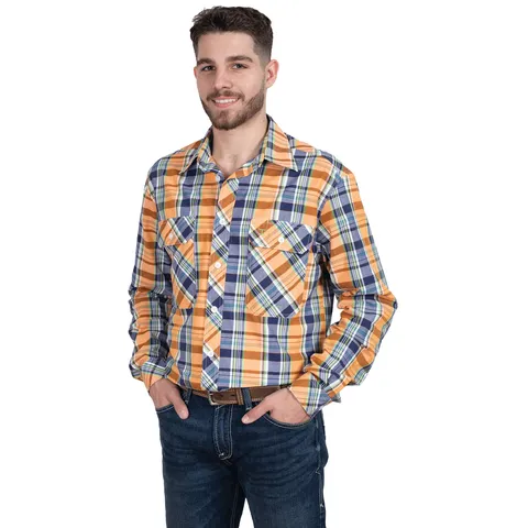 Men's Austin L/S Print Workshirt - MWLS2493