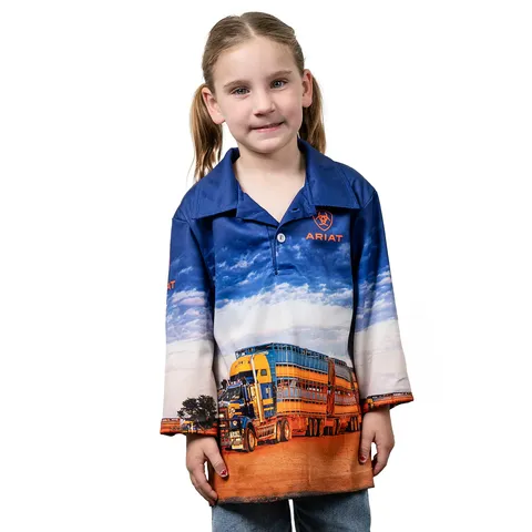 Kids Roadtrain Fishing Shirt - 4004CLSP