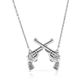 Crossed Pistols Pendant Necklace - NC5879