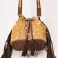 Women's Deer Hide Western Handbag - ADBG1272A