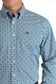 Men's Geometric Print L/S Western Shirt - MTW1105794