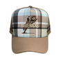 Rocky Mavericks Plaid Trucker Cap - MAVCAPGRY