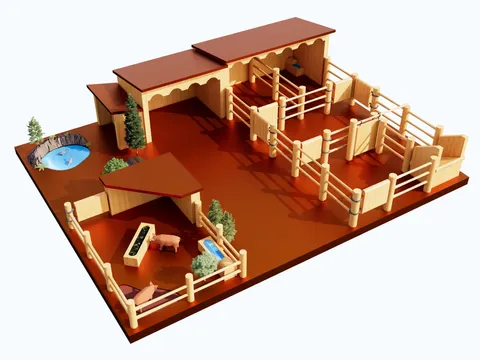 Country Toys Wooden Farmyard - FY2