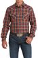 Men's Modern Fit Plaid L/S Western Shirt - MTW1303079