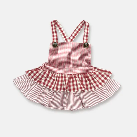 Infant Girl's Frilly Playsuit - LH24SCPBG03