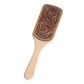 Women's Tooling Leather Hairbrush - CA14BRN