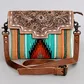 Women's Genuine Western Crossbody Bag - ADBG586