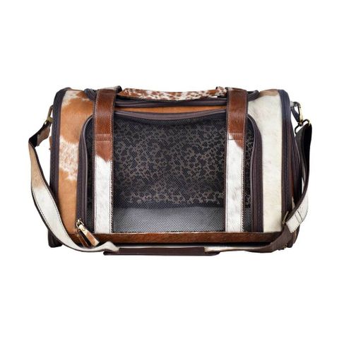 Window Hairon Leather Dog Bag - S-5783