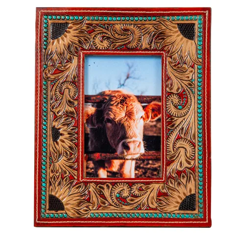 Devonnie's Sunflowers Hand-Tooled Frame - S-8190