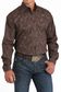 Men's Paisley Print L/S Western Shirt - MTW1105819