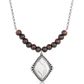 Women's Blank Slate Beaded Necklace - NC5970