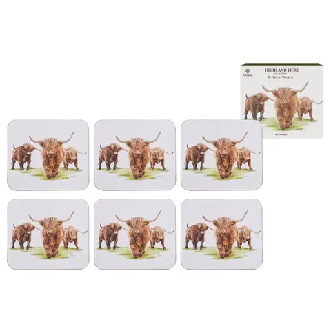 Highland Herd 6pk Coaster - 521834