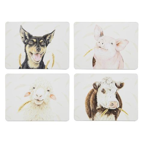 Farmyard Faces 4pk Placemat - 522085