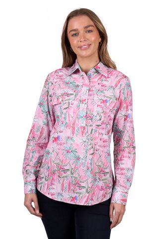 Women's Mill 1/2 Placket L/S Shirt - H5W2101183