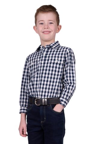 Boy's Dell 1/2 Placket L/S Shirt - H5W7101194