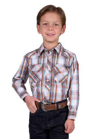 Boy's Axel L/S Western Shirt - P5W3100870