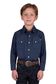 Boy's Ross L/S Western Shirt - P5W3100871