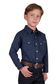 Boy's Ross L/S Western Shirt - P5W3100871