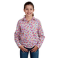 Girl's Harper Half Button L/S Shirt - GWLS2407