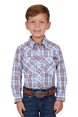 Boy's Lucas L/S Western Shirt - P4W3100823