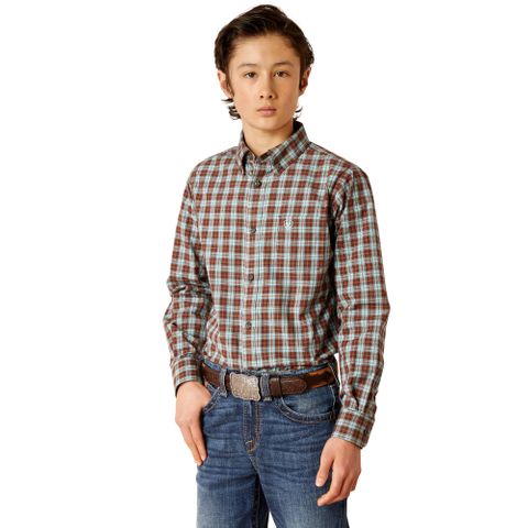 Boy's Pro Series Brett L/S Western Shirt - 10046434