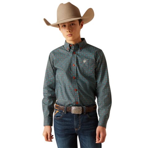 Boy's Broderick L/S Western Shirt - 10046432