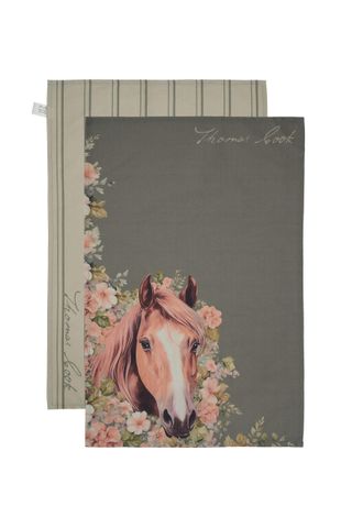 Floral Horse Tea Towel 2 Pack - TCP2905TWLG16
