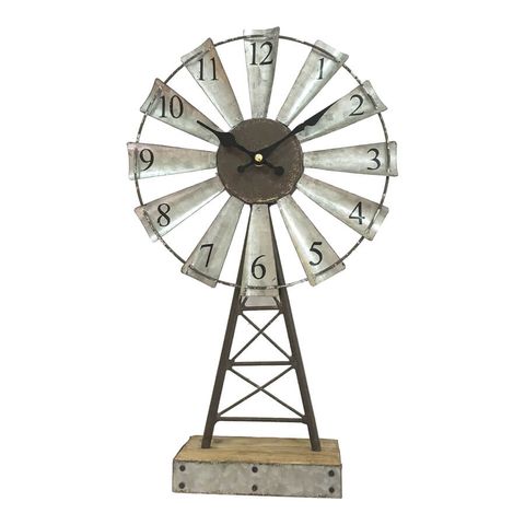 Windmill Table Clock - 11729CLK