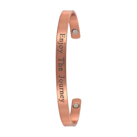 Enjoy The Journey Copper Bangle - B604-1