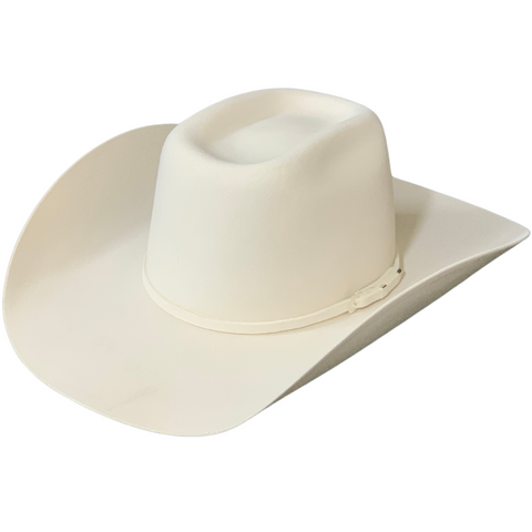 6X Cream 4 3/8" Brim Cowboy Hat - 6XCREAM