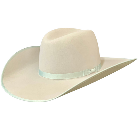 6X 4 3/8" Brim Cloud Trimmed Cowboy Hat - 6XCLOUDBD