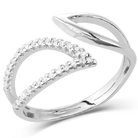 Radiant Reflections Crystal Open Ring - RG5608