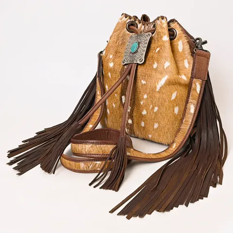 Women's Deer Hide Western Handbag - ADBG1272A
