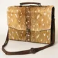 Women's Deer Print Hide Briefcase - ADBG1421