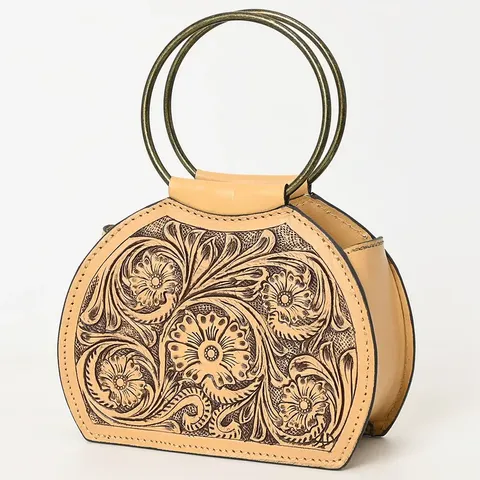 Women's Tooled Leather Small Clutch - ADBGZ822A