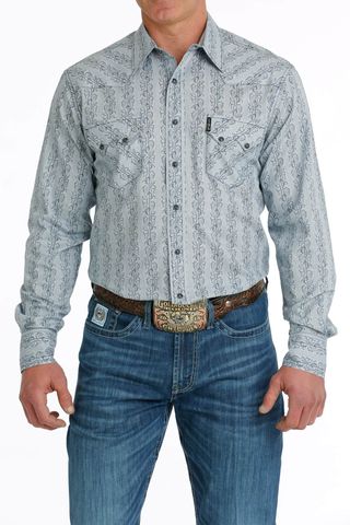 Men's Modern Fit L/S Western Shirt - MTW1301071