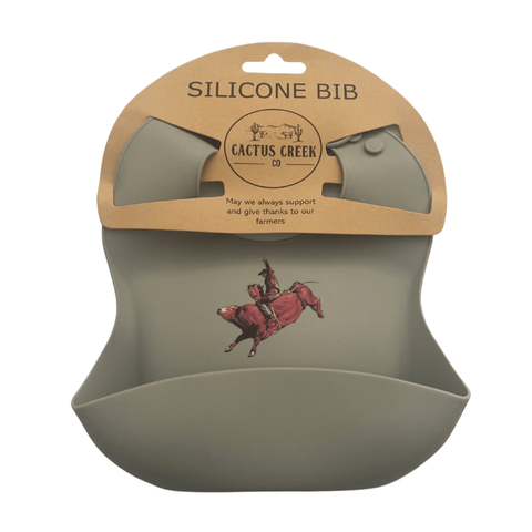 Silicone Bullrider Baby Bib - 004